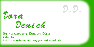 dora denich business card